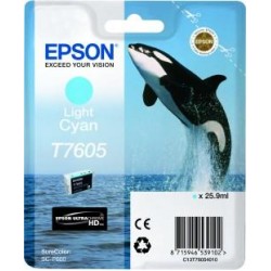 Ink Epson T7605 C13T76054010 Ultrachrome HD Light Cyan - 26ml