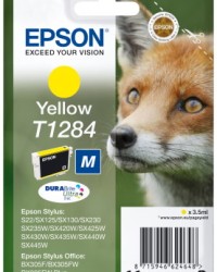 Ink Epson T12844011 Yellow with pigment ink new series Fox-Size M