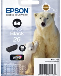 Ink Epson T261140 Photo Black with pigment ink