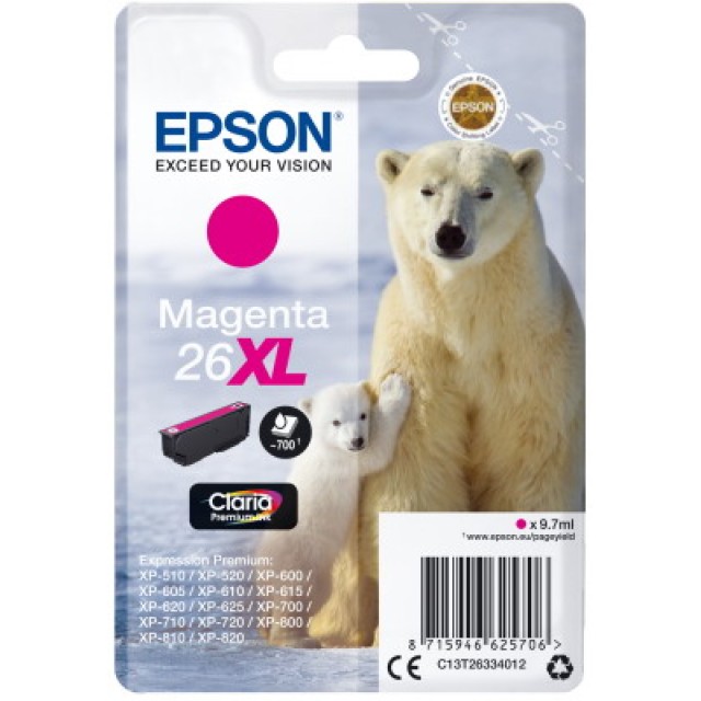 Ink Epson T263340 XL Magenta with pigment ink