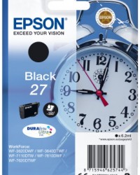 Ink Epson 27 C13T27014010 Black Crtr -350Pgs - 6.2ml