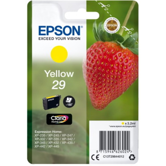 Ink Epson 29 C13T29844010 Claria Home  Yellow - 3.2ml