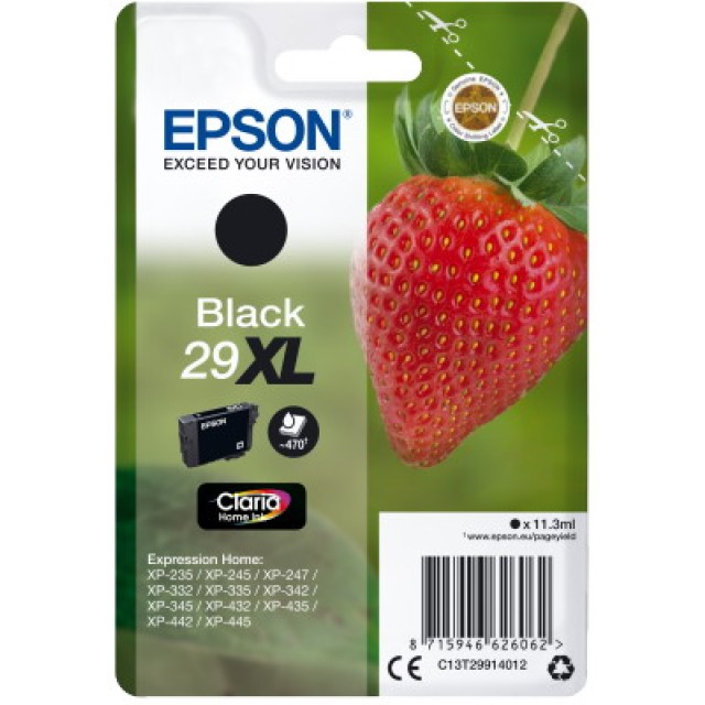 Ink Epson 29XL C13T29914012  Claria Home 10 Black  - 11.3ml