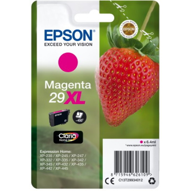 Ink Epson 29XL C13T29934012  Claria Home 10 Magenta - 6.4ml