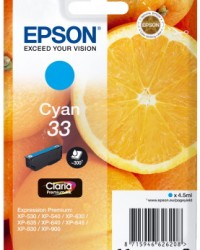 Ink Epson 33 C13T33424012  Claria Premium  Cyan - 4.5ml