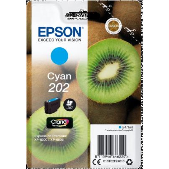 Ink Epson T02F24 C13T02F24010 Cyan - 4.1ml