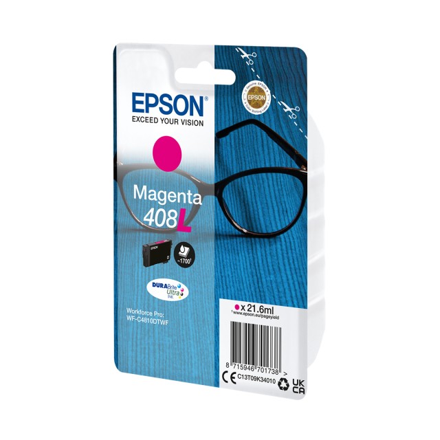 Ink Epson 408L C13T09K34010 Magenta - 21.6ml