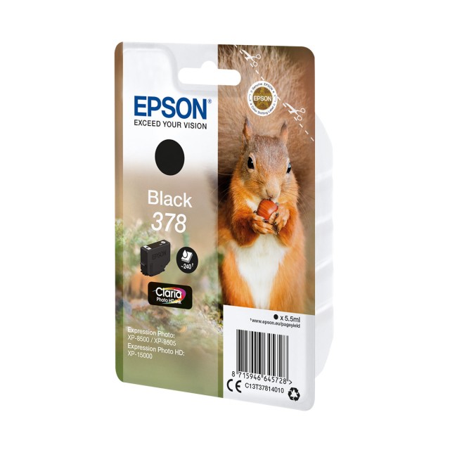 Ink Epson T3781 C13T378140 Black - 5.5ml