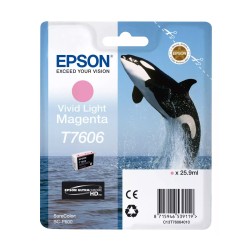 Ink Epson T7606 C13T76064N10 Ultrachrome HD Vivid Light Magenta - 26ml Ink Epson T7606 C13T76064N10 Ultrachrome HD Vivid Light Magenta - 26ml