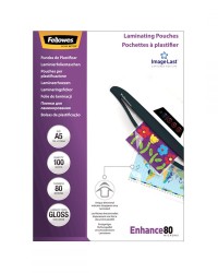 Fellowes Δίφυλλα Πλαστικοποίησης 154x126 A5 80 mic. 100 τεμ - 5306002