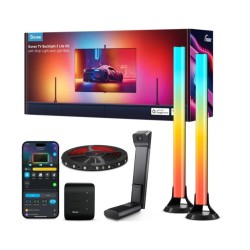 Govee H605A TV Backlight 3 Lite Kit with Strip Light + Light Bar 55 - 65″