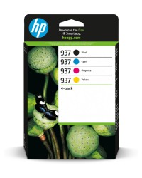 HP 937 CMYK Original Ink Cartridge 4-Pack