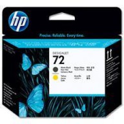 Ink HP No 72 Printhead Matte Black and Yellow Ink HP No 72 Printhead Matte Black and Yellow