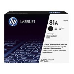 Toner Laser HP 81A LJ MFP M630 Black 10,5K