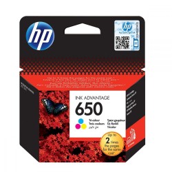 Ink HP No 650 Tri-Color Ink Crtr Ink HP No 650 Tri-Color Ink Crtr