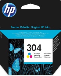 Ink HP No 304 Tri-Color Ink Crtr 100 pgs