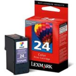 No 24 Ink Lexmark 18C1524E Colour - 185Pgs