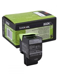 Toner Laser Lexmark 80C20K0 Low Black -1k Pgs