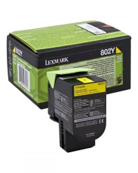 Toner Laser Lexmark 80C20Y0 Low Yellow -1k Pgs