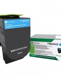 Toner Laser Lexmark 71B2HC0 High Yield Cyan -3.5k Pgs