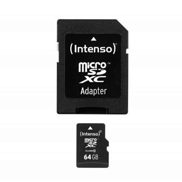 Micro SD Card Intenso 64GB Class 10 Incl.Adaptor