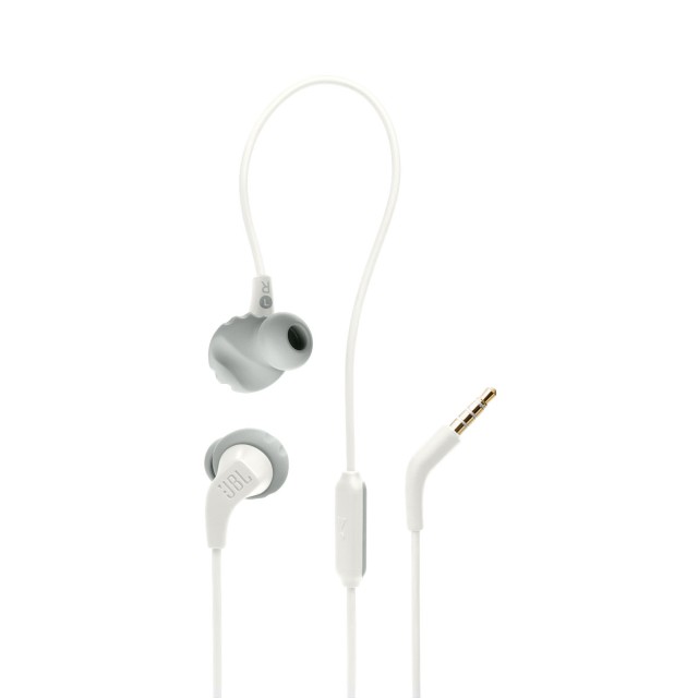 JBL Endurance RUN 2, In-Ear Sport Headphones, One Button control, Mic (White) JBLENDURRUN2WHT