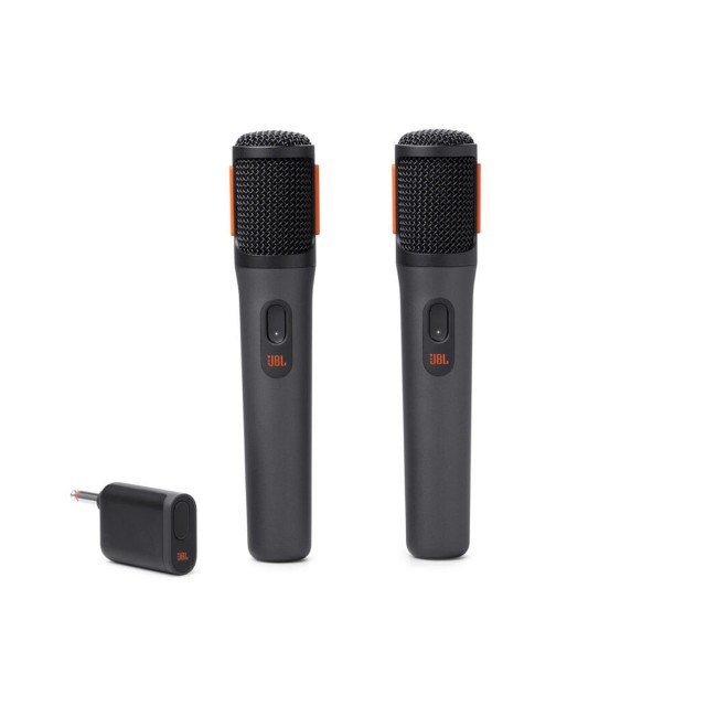 JBL Wireless Digital Mic x2 and Dongle Receiver, 6.35mm (Black) - JBLPBWIRELESSMIC