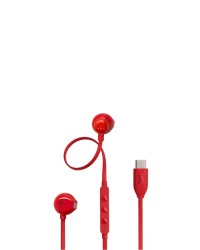 JBL Tune 305C, Ear-Buds Headphones, USB-C, Hi-Res, (Red) - JBLT305CRED