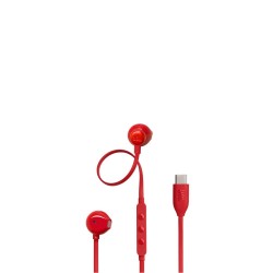 JBL Tune 305C, Ear-Buds Headphones, USB-C, Hi-Res, (Red) - JBLT305CRED