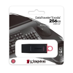 Kingston DataTraveler Exodia 256GB USB 3.2 Stick Μαύρο - DTX256GB