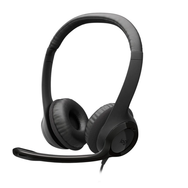 Logitech Headset 981-000406, H390 Black