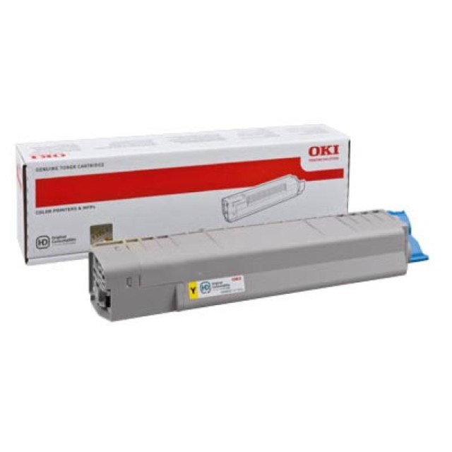 Toner Laser Oki 44059253 Yellow - 10K Pgs