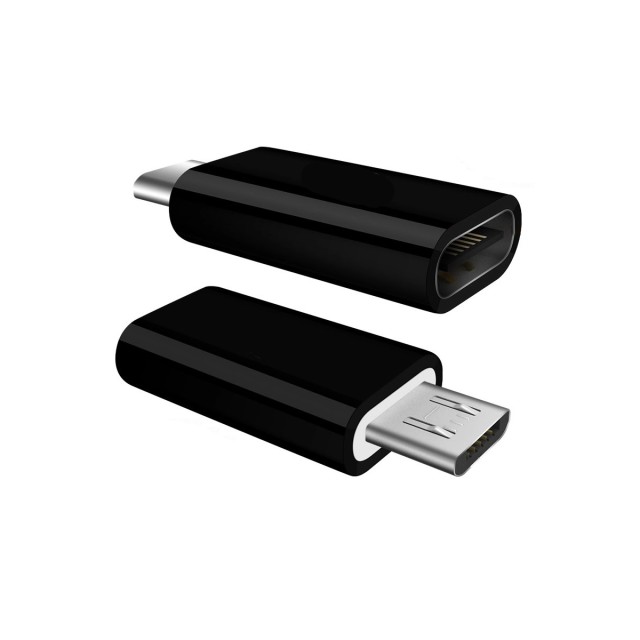 Powertech Μετατροπέας micro USB male σε USB-C female OTG