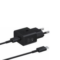 Samsung USB-C Charger 25W + Cable - EP-T2510XBEGEU Samsung USB-C Charger 25W + Cable - EP-T2510XBEGEU