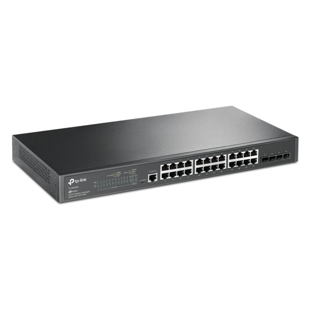TP-Link JetStream 24-Port Gigabit L2+ Managed Switch with 4 SFP Slots - TL-SG3428 TP-Link JetStream 24-Port Gigabit L2+ Managed Switch with 4 SFP Slots - TL-SG3428
