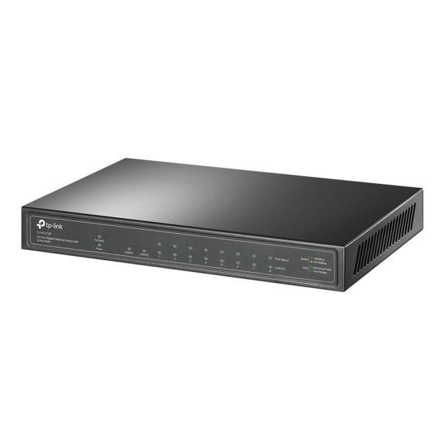 TP-LINK 10-Port Gigabit PoE+ Switch - TL-SG1210P