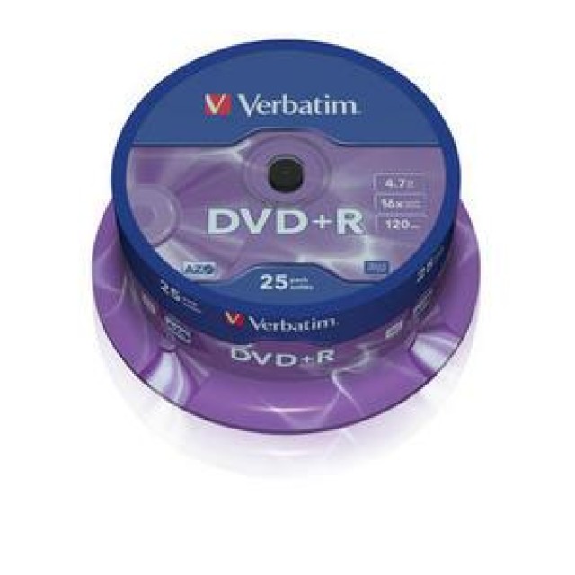 DVD+R VERBATIM 43500 AZO 4.7GB 16X MATT SILVER SURFACE