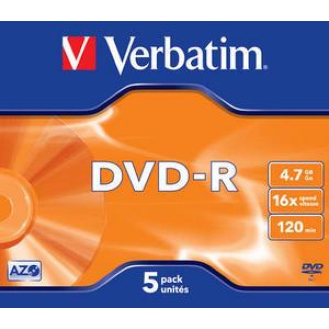 DVD-R VERBATIM 43519 AZO 4.7GB 16X MATT SILVER SURFACE