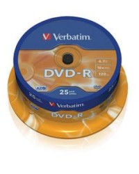 DVD-R VERBATIM 43522 AZO 4.7GB 16X MATT SILVER SURFACE