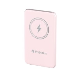 Verbatim Charge 'n' Go Magnetic Wireless Power Bank 5000 Pink