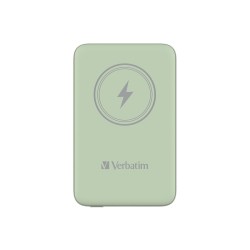 Verbatim Charge 'n' Go Magnetic Wireless Power Bank 10000 Green