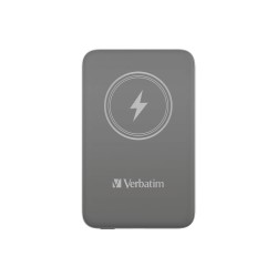 Verbatim Charge 'n' Go Magnetic Wireless Power Bank 10000 Grey