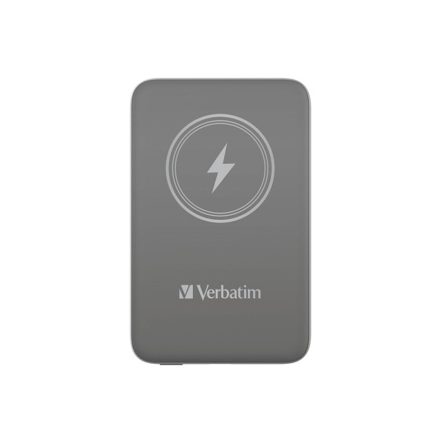 Verbatim Charge 'n' Go Magnetic Wireless Power Bank 10000 Grey