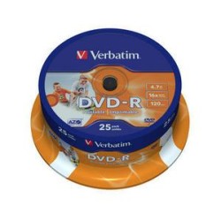 DVD-R VERBATIM 43538 AZO 4.7GB 16X WIDE PRINTABLE SURFACE