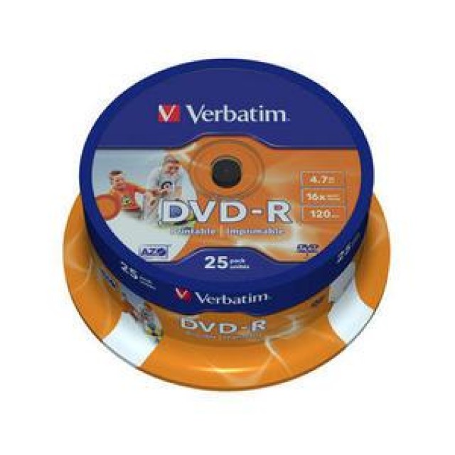 DVD-R VERBATIM 43538 AZO 4.7GB 16X WIDE PRINTABLE SURFACE