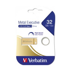 Verbatim Metal Executive 32GB USB 3.2 Stick Gold - 99105